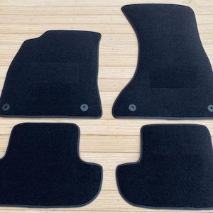Fit For Audi A5 -S5 – RS5 Coupe 2011-2015 Black Floor Mats Big S5 Logo and Clips 4pcs