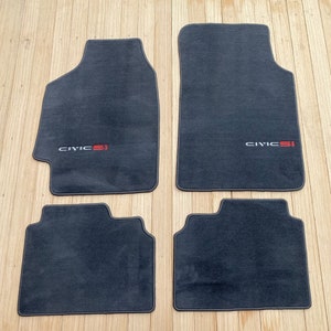 For Honda Civic SH3 Hatchback Dohc vtec Ef Si Floor Mat carpet Gray 4pc 1988-91