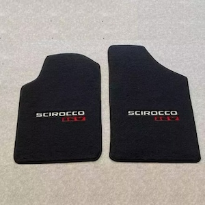 Fit For VW Scirocco MK2 16v floor mats carpet black 2pcs 1982-1992