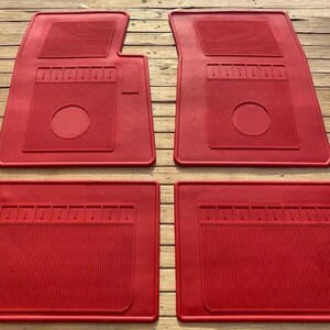 Fit For Cadillac Calais RUBBER mat carpet 4 seater 1965-1966 RED