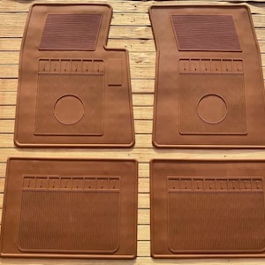 Fit For Cadillac Calais RUBBER mat carpet 4 seater 1965-1966 tobacco