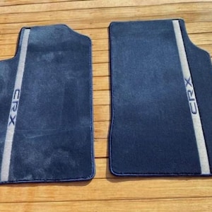 For Honda Civic CRX EF SI Dohc Vtec Floor mats carpet Blue front 1988-91 2pcs