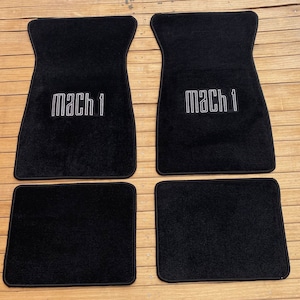 Fit For Ford Mustang Mach 1 Carpet Floor Mats 4 pcs 1964/1973 EMBROİDERY