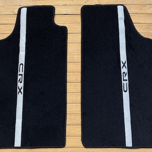 Fit For Honda CRX Civic EF Vtec Black Floor Mats Carpet Front 1984-87 black  2pcs first generation