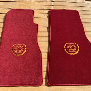 For Nissan 300 ZX Z31 3.0 Twin turbo 50th Floor Mats Carpet Burgundy 2pcs 84-89