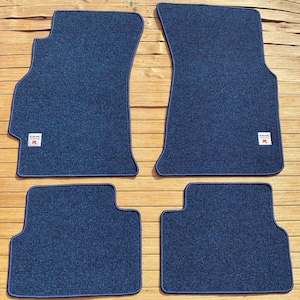 Fit For Honda Civic Ek 9 92-95 EG Type R 1996-00 Floor Mats embroidery RİBBED BLUE