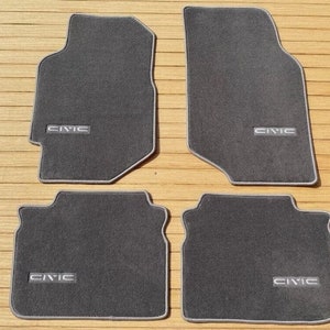 For Honda Civic Floor Mats Carpet EF ED EX 4dr Sedan 1988-91 4pcs Gray