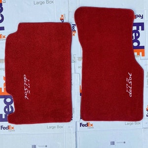 Fit For 1995-1997 Honda Civic Del sol Tailored Floor mats carpet RedLHD 2 SEATER