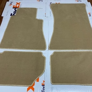 Fit For Mercedes-Benz W123 C123 Coupe 230CE 280CE 300CD floor Mat Carpet Beige 4 Pcs 1977-85