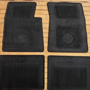 Fit For Cadillac Calais RUBBER mat carpet 4 seater 1965-1966 black