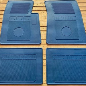 Fit For Cadillac Calais RUBBER mat carpet 4 seater 1965-1966 BLUE