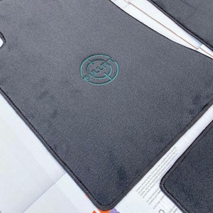 Fit For Compatible with Mustang BULLITT floor mats carpet Black A+ Quality 2015-2021 4Pcs green logo embroidery
