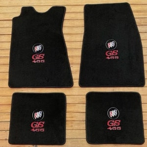 Fit For Buick Skylark Riviera Electra Les GS 455 Floor Mats carpet Black 1961-75 4pcs
