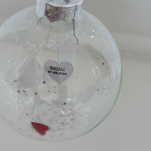 Palla di memoria per il matrimonio * nozze d'argento o d'oro * ricordi di nozze con diamanti splendidamente confezionati! Invece di una carta * come regalo in denaro