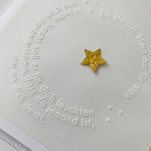 Cartolina di Natale nobile e amorevole * stellina */ personalizzabile / biglietto d'auguri / Natale / Cartolina di Natale XMAS / Avvento / persona del cuore