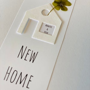 Carte de vœux et de félicitations personnalisable * Nouvelle maison / Maison / Déménagement / Emménagement Douce nouvelle maison Inauguration Ouverture de la maison Déballez et réjouissez-vous !!