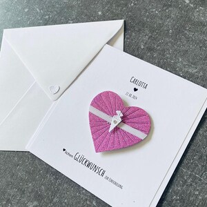 Carta nobile per l'inizio della scuola per ragazze * Personalizzata * Selezione del testo Scomparto per i soldi 1a classe / Inizio della scuola / Finalmente uno scolaretto / Nome rosa