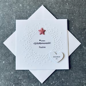 Carte de félicitations pour la rentrée scolaire | 1er jour d'école | Rentrée scolaire | personnalisée |