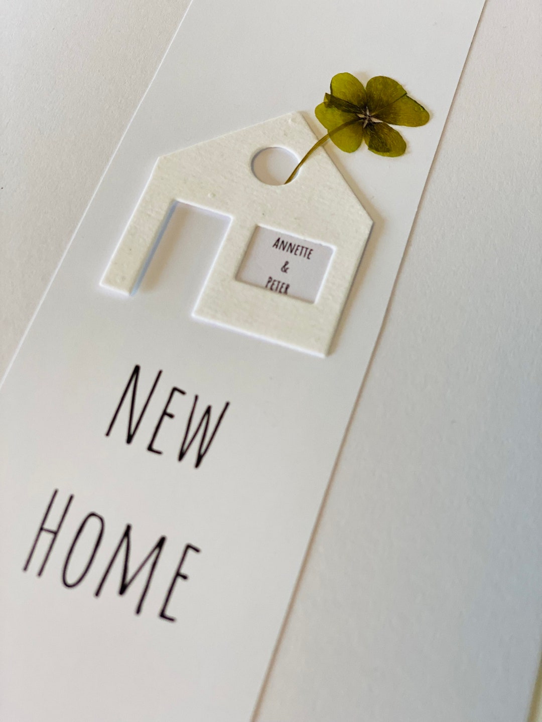 Gruß Glückwunsch Karte Personalisierbar * Neues Heim / Haus / Umzug ...