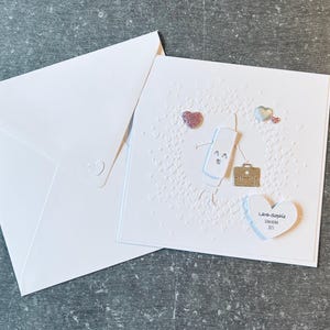 Felicitatiekaart voor schoolinschrijving "Little Rocket" | 1e schooldag | Terug naar school | gepersonaliseerd | voucher | geldgeschenk