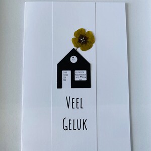 Felicitatiekaart Personaliseerbaar * Nieuw huis / Huis / Verhuizing / Sweet Home / Housewarming / Huisopening! Uitpakken en verheugen!