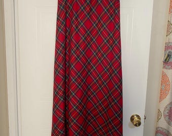 Jupe longue Talbots vintage en laine pleine longueur Taille 6