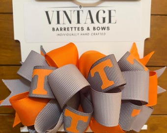 Grand nœud pour cheveux Tennessee Volunteers fait main