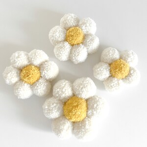 Pom Pom Daisies Set Handmade Pom Pom Daisy Wall Hangings Wall Flowers Ellana Collective image 1