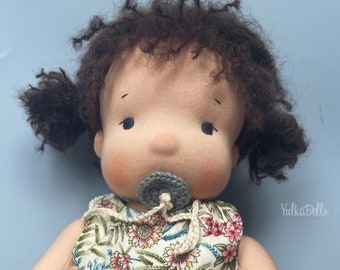 Waldorf style baby doll 16 inch Custom made steiner doll