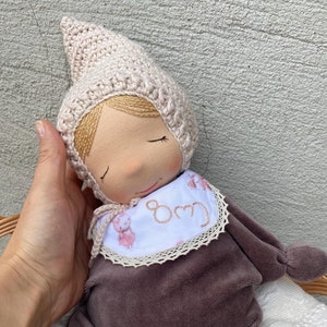 Primeira boneca estilo Waldorf, 12 polegadas, boneca Steiner feita sob medida