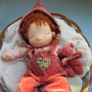Custom made Waldorf style doll 16 inch - made to order  soft Steiner doll