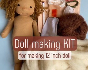 Doll making KIT - 12 inch  Waldorf style doll