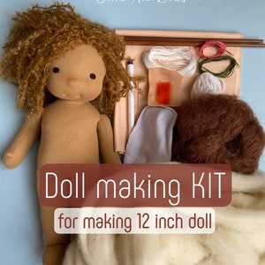 Doll making KIT 12 inch Waldorf style doll immagine 1