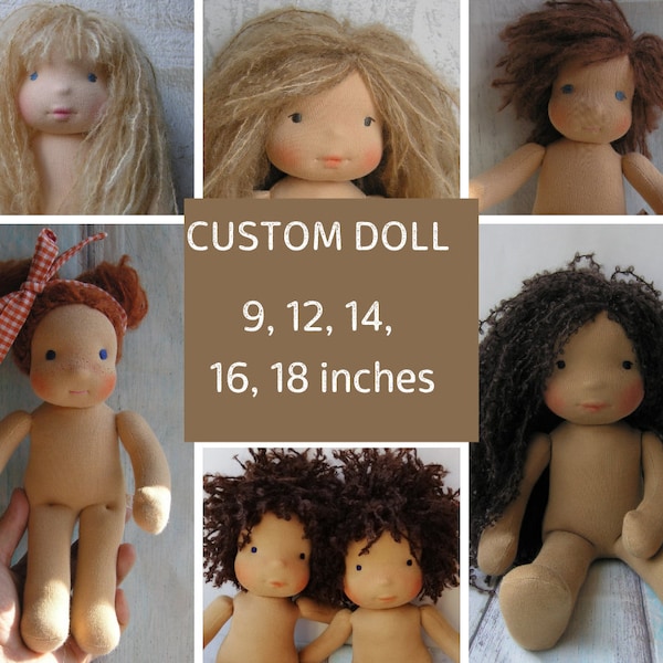 Waldorf style doll Made to order Steiner dolls Poupee Puppen