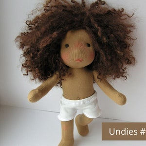 Made to order Undies, Socks, T-shirt for Waldorf style doll 9, 12, 14, 16, 18 inches Custom dolls Steiner toys image 3