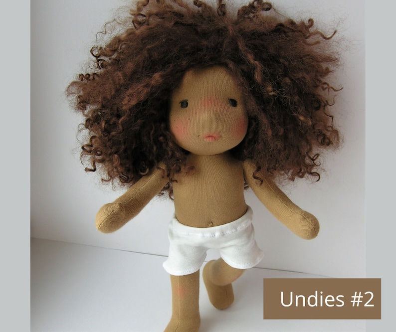 Made to order Undies, Socks, T-shirt for Waldorf style doll 9, 12, 14, 16, 18 inches Custom dolls Steiner toys image 3