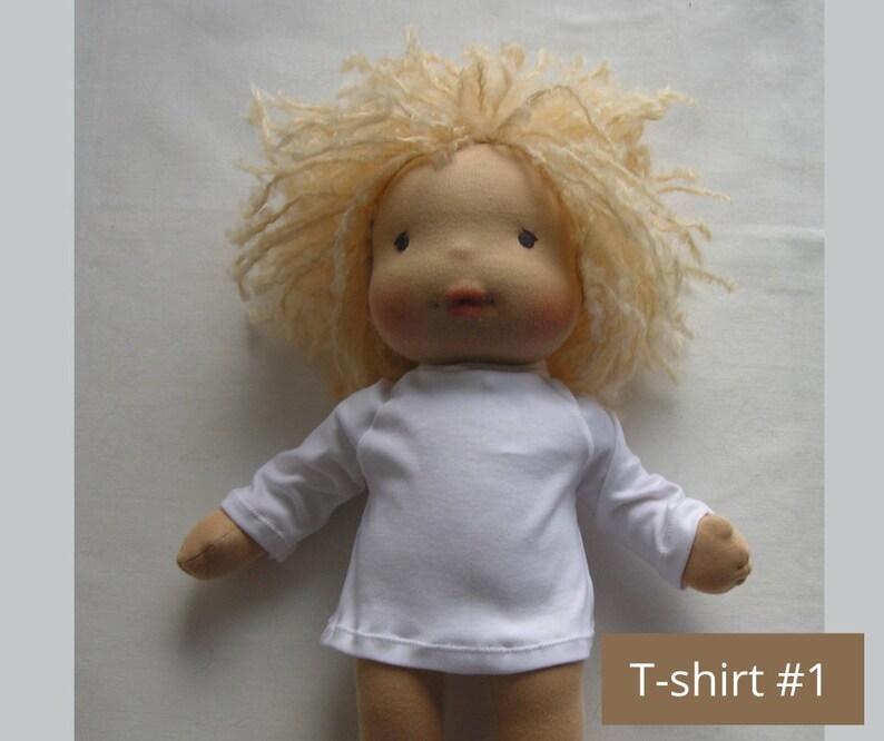 Made to order Undies, Socks, T-shirt for Waldorf style doll 9, 12, 14, 16, 18 inches Custom dolls Steiner toys image 6