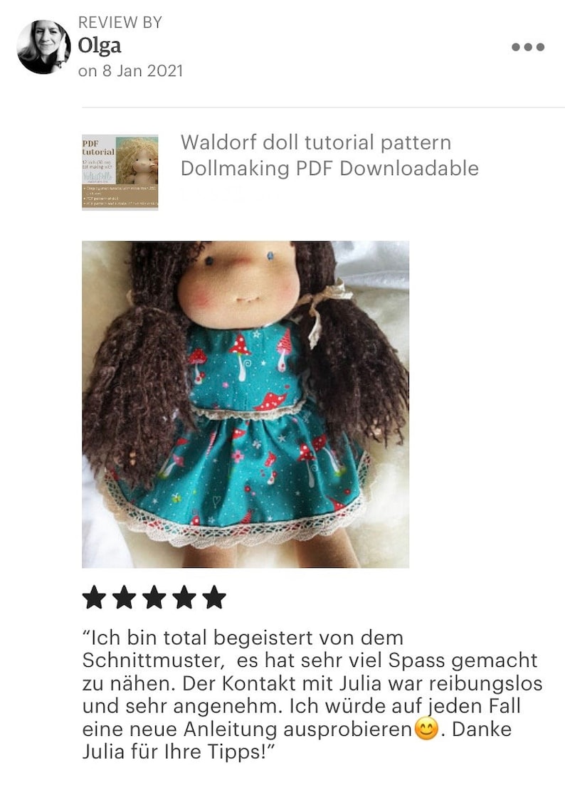 Waldorf Doll Making Tutorial 12 Inch Doll PDF Patter Etsy