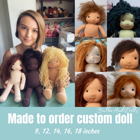Puppe nach Waldorf Art Made to order Steiner Puppen Poupee Puppen Etsy