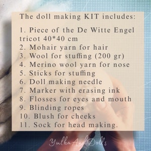 Doll making KIT 12 inch Waldorf style doll immagine 2