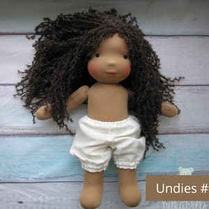 Made to order Undies, Socks, T-shirt for Waldorf style doll 9, 12, 14, 16, 18 inches Custom dolls Steiner toys image 2