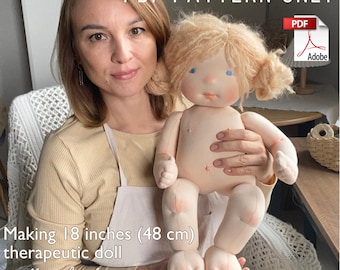 Therapeutic Waldorf Baby Doll Sewing Pattern – 18 Inch (48 cm) PDF Download