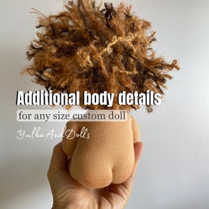 The additional body details for custom doll
