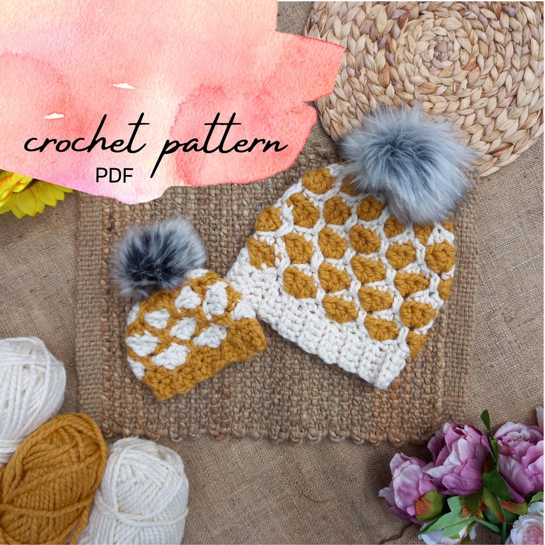 Cosy Crochet Beanie Pattern; Chunky Shell Stitch Hat Crochet Pattern ...