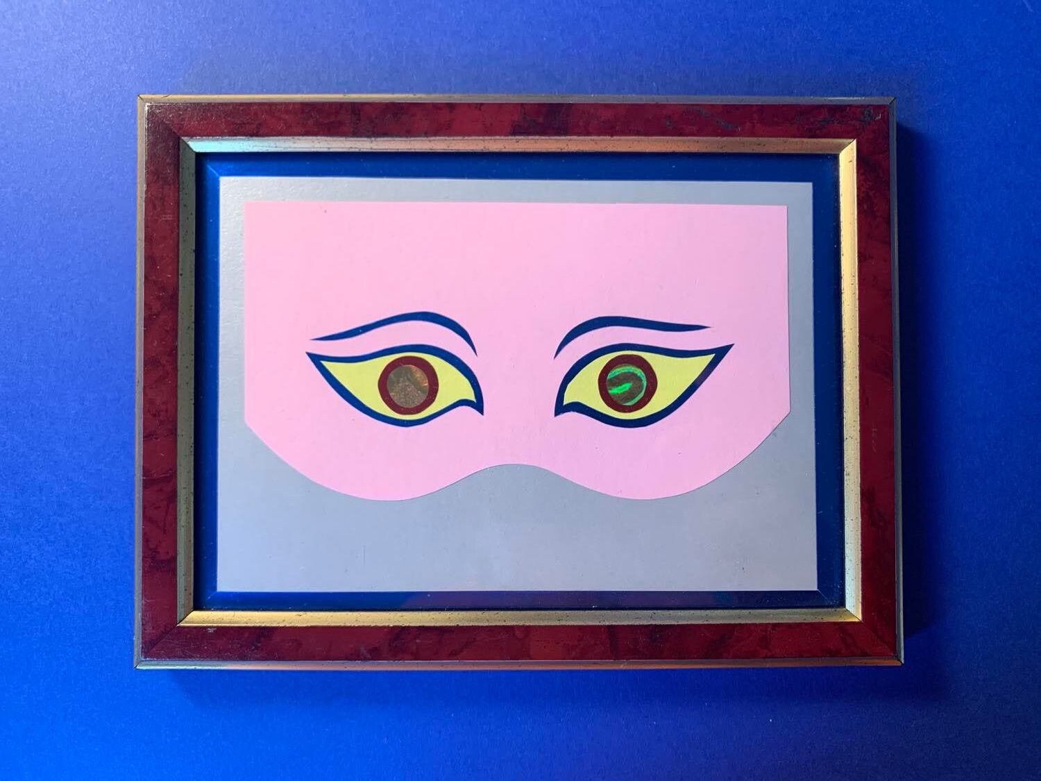 Handmade Eyes Papercut with Frame Etsy