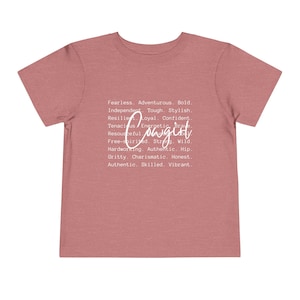 Cowgirl Toddler Tee, Western Ranch Rodeo Short Sleeve Shirt, Toddler Rodeo T-Shirt, Cowboy Cowgirl Kids Tee Shirt, Western Toddler Top