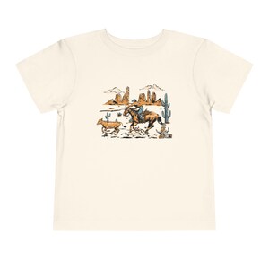 Cowboy Toddler Short Sleeve Tee - Western Rodeo Shirt for Little Cowboys, Cowgirl, Rodeo Lover, Gift for Toddler, Western Theme Party Outfit