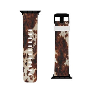 Cowhide Watch Band for Apple Watch, Western Style Rodeo Cowgirl Accessory, Apple Watch Bands