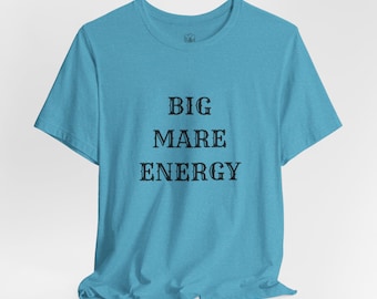 Camiseta Big Mare Energy, Top de rodeo de vaquera del oeste
