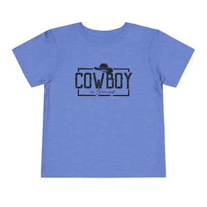 Cowboy in Training Toddler Tee - Western Rodeo Shirt, Kids Country Ranch Wear, Cowboy Birthday Gift, Baby Cowboy Shirt, Toddler Graphic Tee